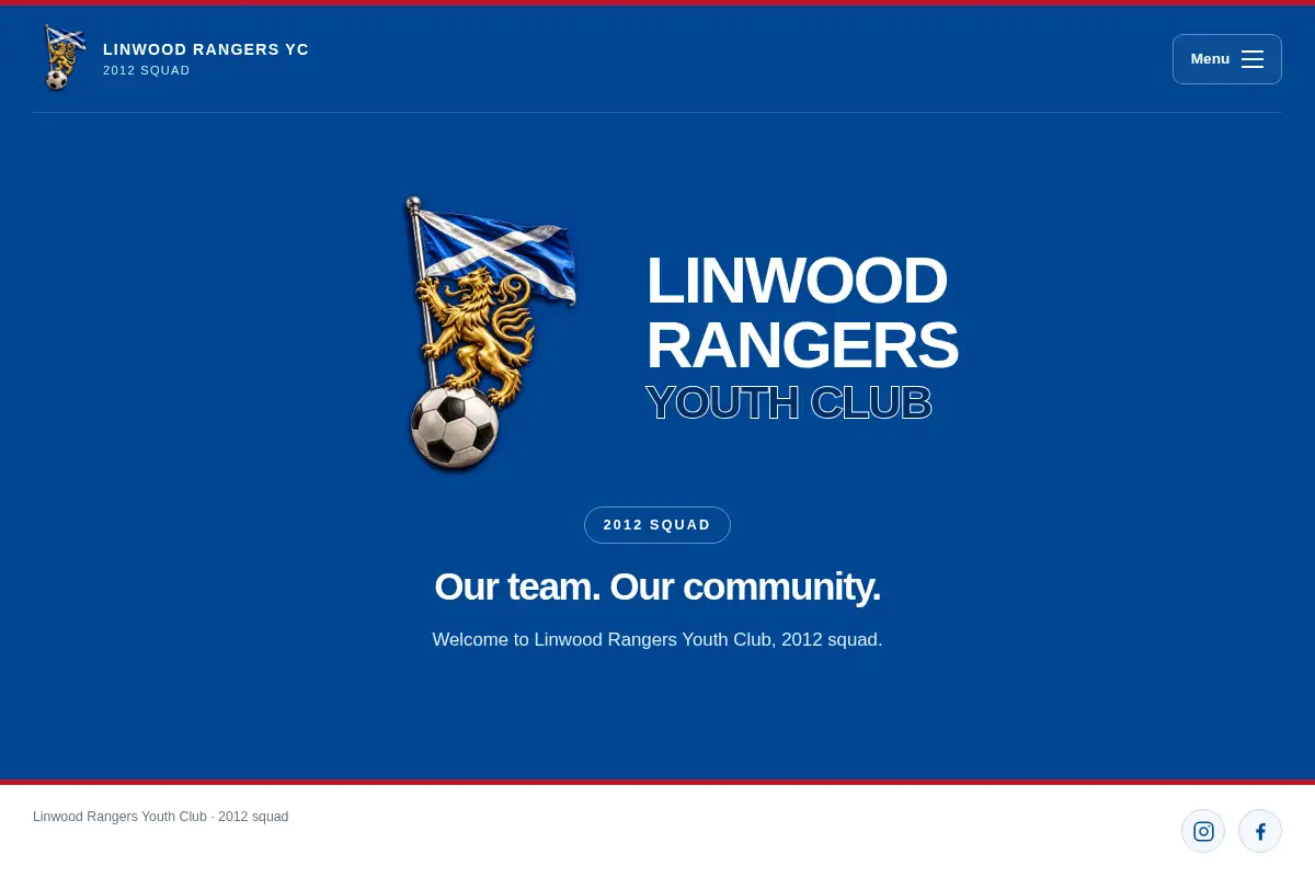 Linwood Rangers YC 2012 — Homepage