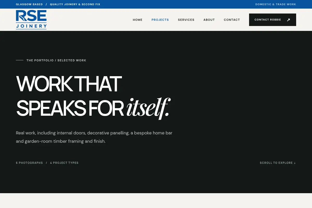 RSE Joinery — Selected work
